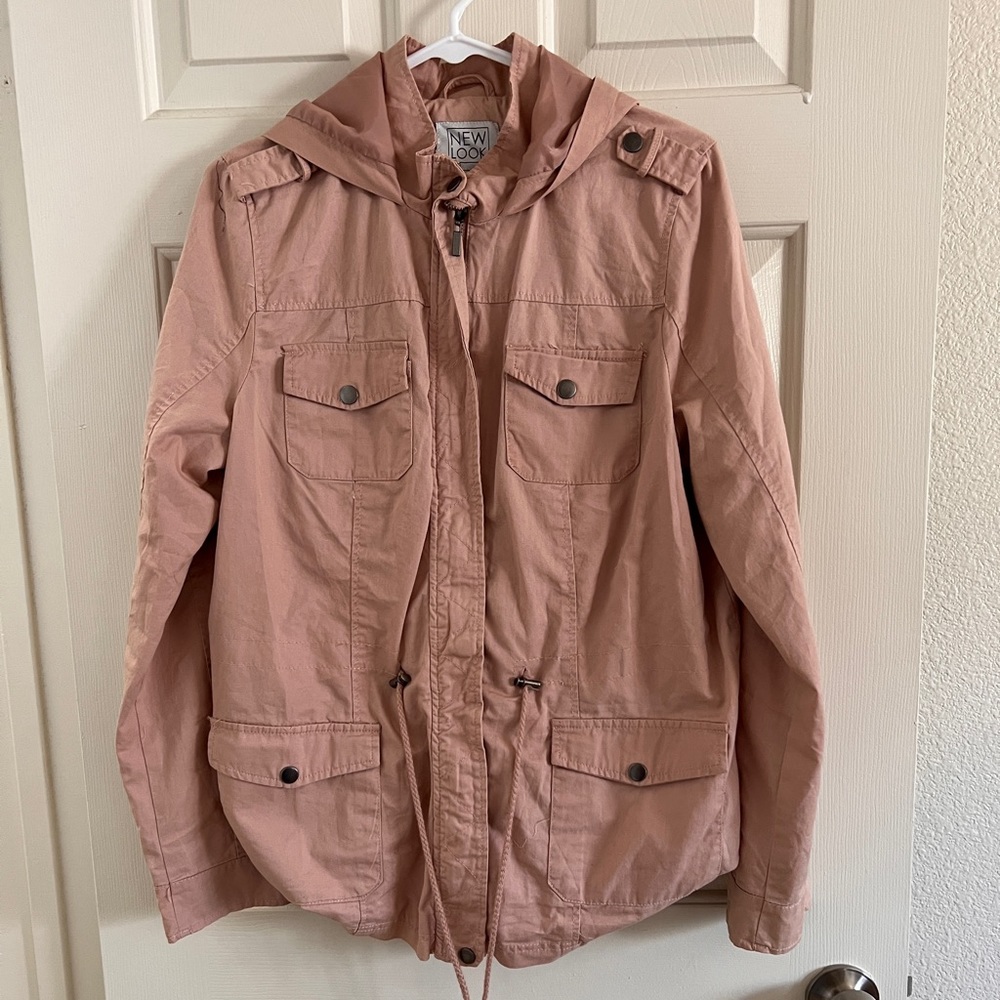 Mauve anorak windbreaker